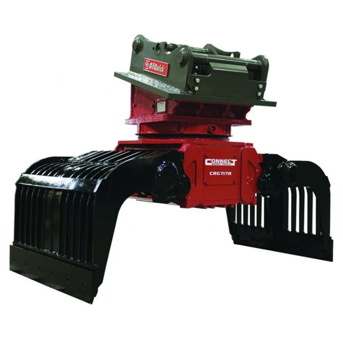 Connect Work Tools Rotating Excavator Grapple Attachment