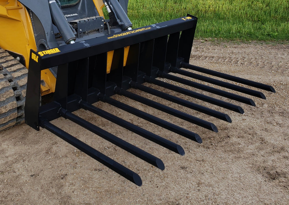 Stinger Attachments Skid Steer Manure Tine Bucket (MT)