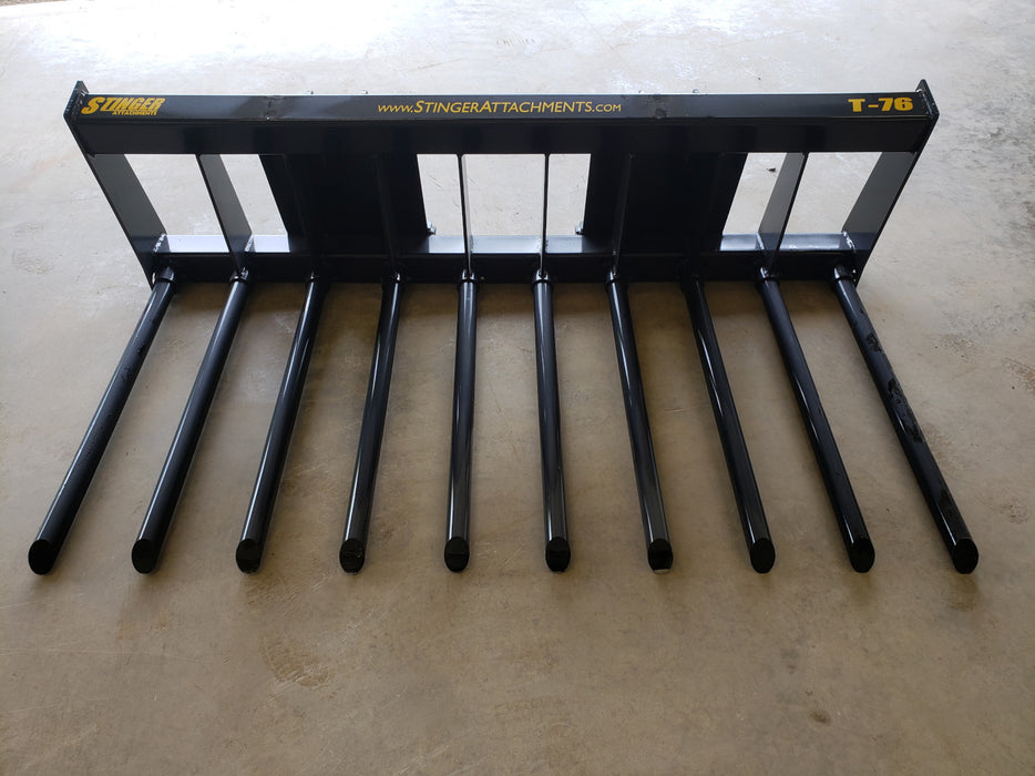 Stinger Attachments Utility Tractor Manure Tine Bucket (MT)