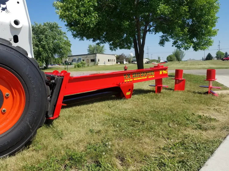 Skid Steer Hydraulic Log Splitter Attachment - TM Manufacturing Pro 2