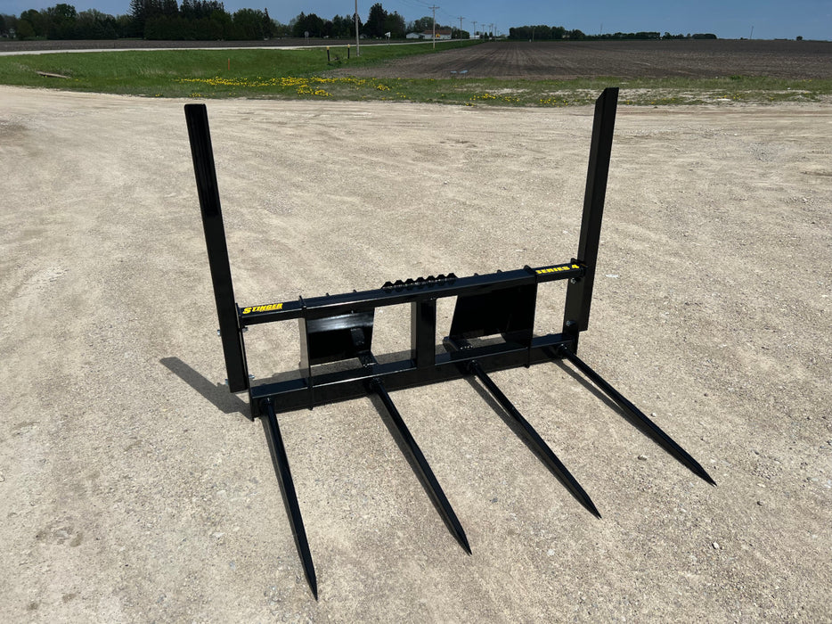 Stinger Attachments Wheel Loader Bale Spear – Series 4 (BS4-61) Large Square Bale Mover