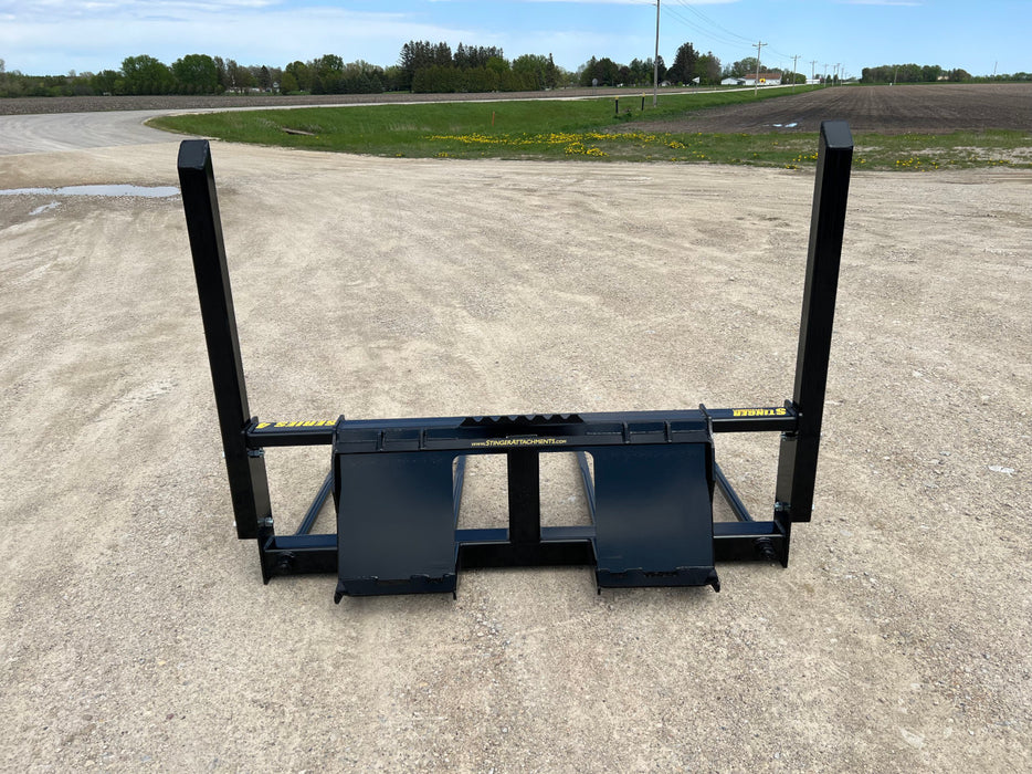 Stinger Attachments Wheel Loader Bale Spear – Series 4 (BS4-61) Large Square Bale Mover