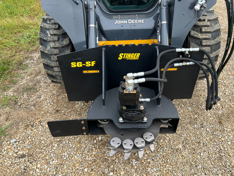 Stinger Attachments Skid Steer Stump Grinder
