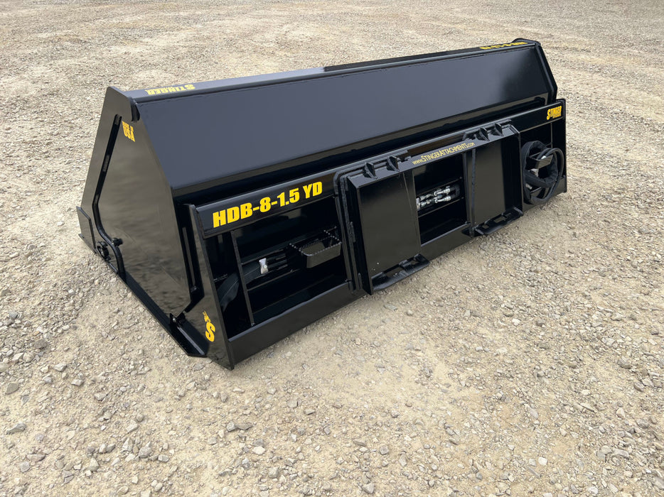 Stinger Attachments Skid Steer Hydraulic Dump Bucket (HDB)