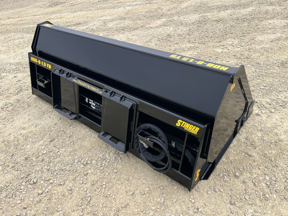 Stinger Attachments Skid Steer Hydraulic Dump Bucket (HDB)