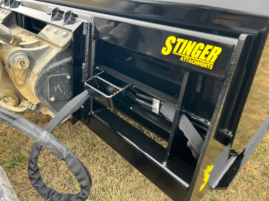 Stinger Attachments Skid Steer Hydraulic Dump Bucket (HDB)