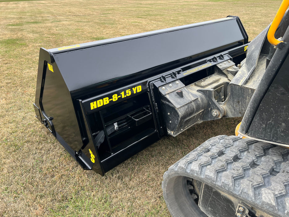 Stinger Attachments Skid Steer Hydraulic Dump Bucket (HDB)