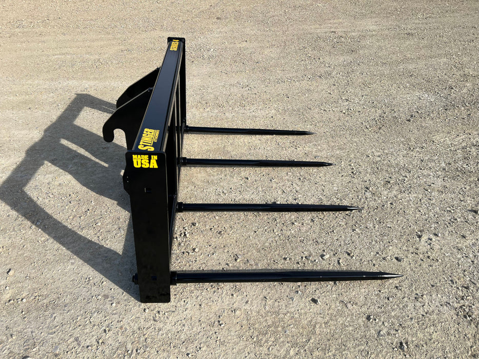 Stinger Attachments Wheel Loader Bale Spear – Series 4 XD (BS4-61-XD) Large Square Bale Mover