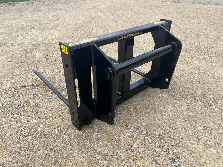 Skid Steer Bale Spear - Stinger Attachments (BS2-XD)