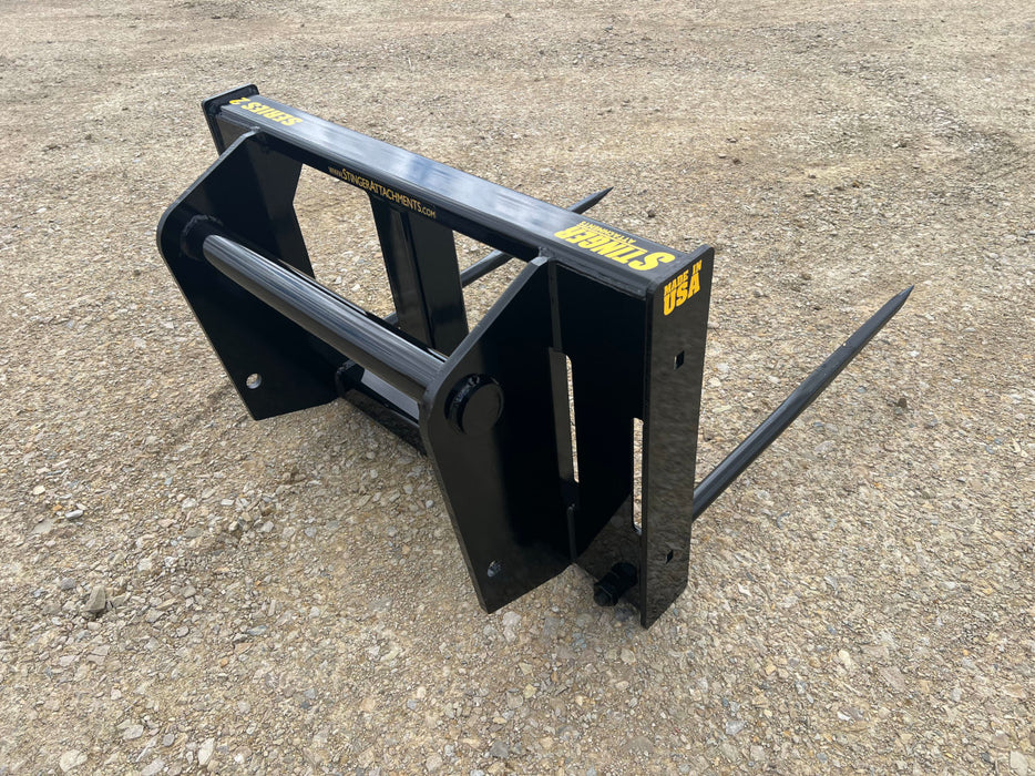 Skid Steer Bale Spear - Stinger Attachments (BS2-XD)