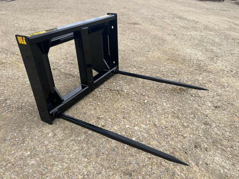 Skid Steer Bale Spear - Stinger Attachments (BS2-XD)