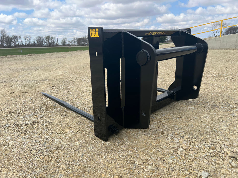 Skid Steer Bale Spear - Stinger Attachments (BS2-XD)