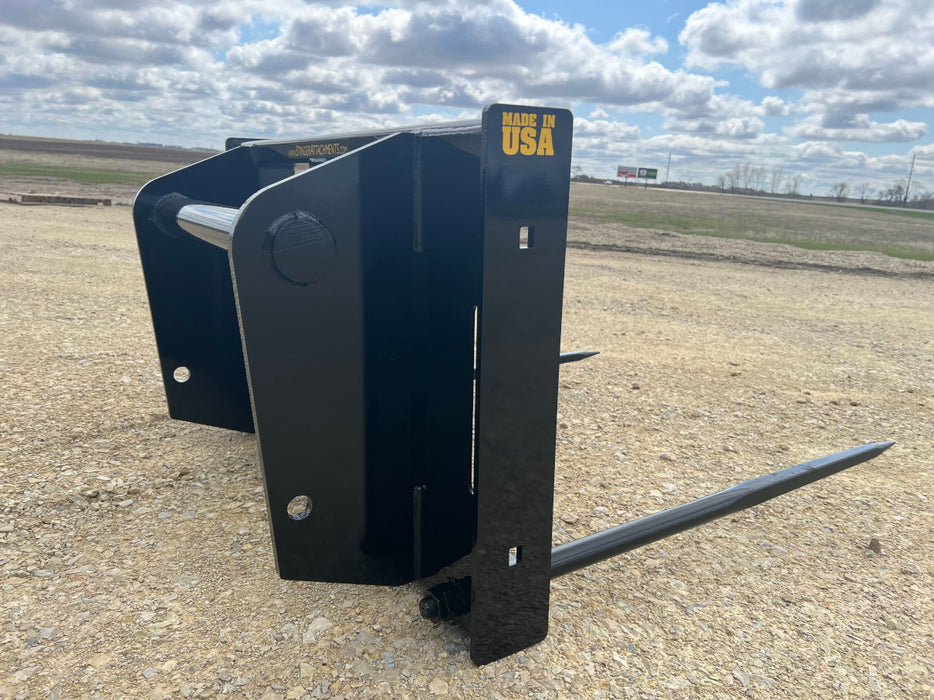 Skid Steer Bale Spear - Stinger Attachments (BS2-XD)