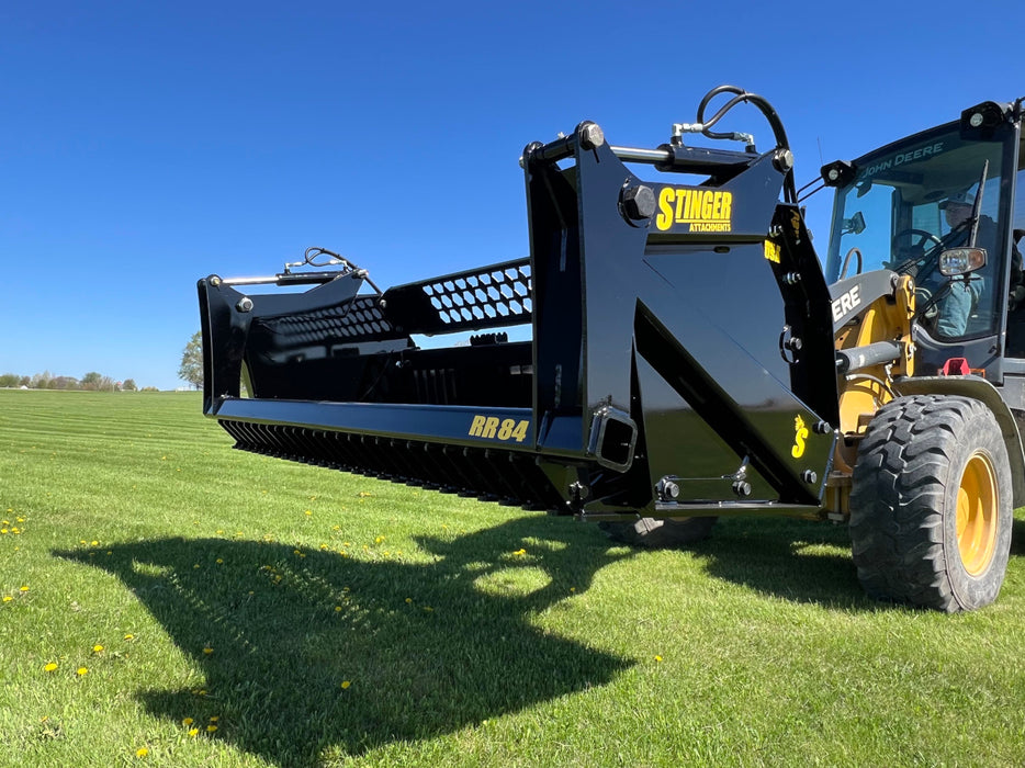 Stinger Attachments Tractor Rock Bucket & Reel Package