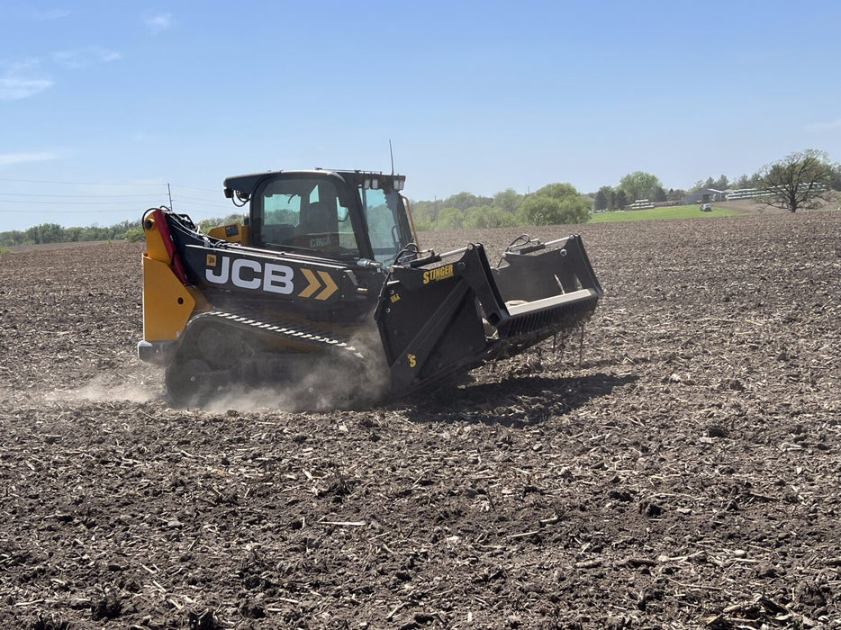 Stinger Attachments Skid Steer Rock Bucket & Reel Package