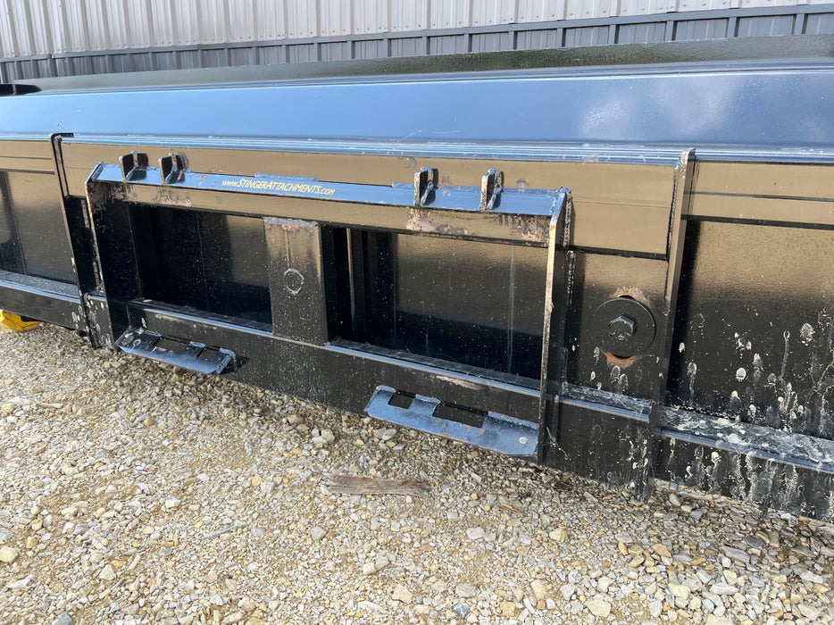 Stinger Attachments Skid Steer Snow Pusher Extreme Rotating/Oscillating (SPXR)