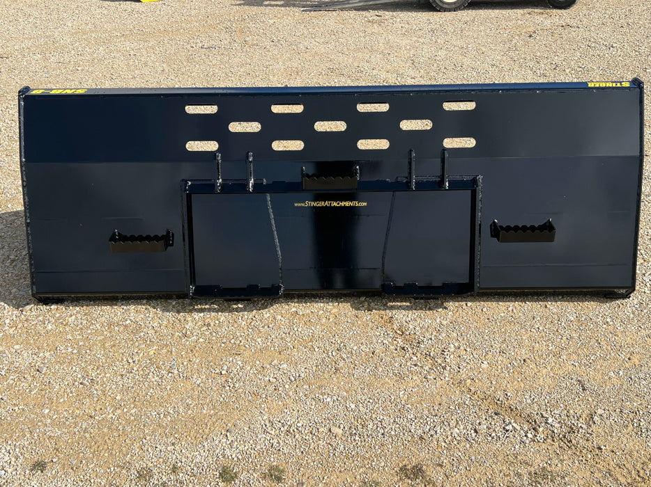 Wheel Loader Snow Pusher Bucket – Stinger Attachments (SNB)