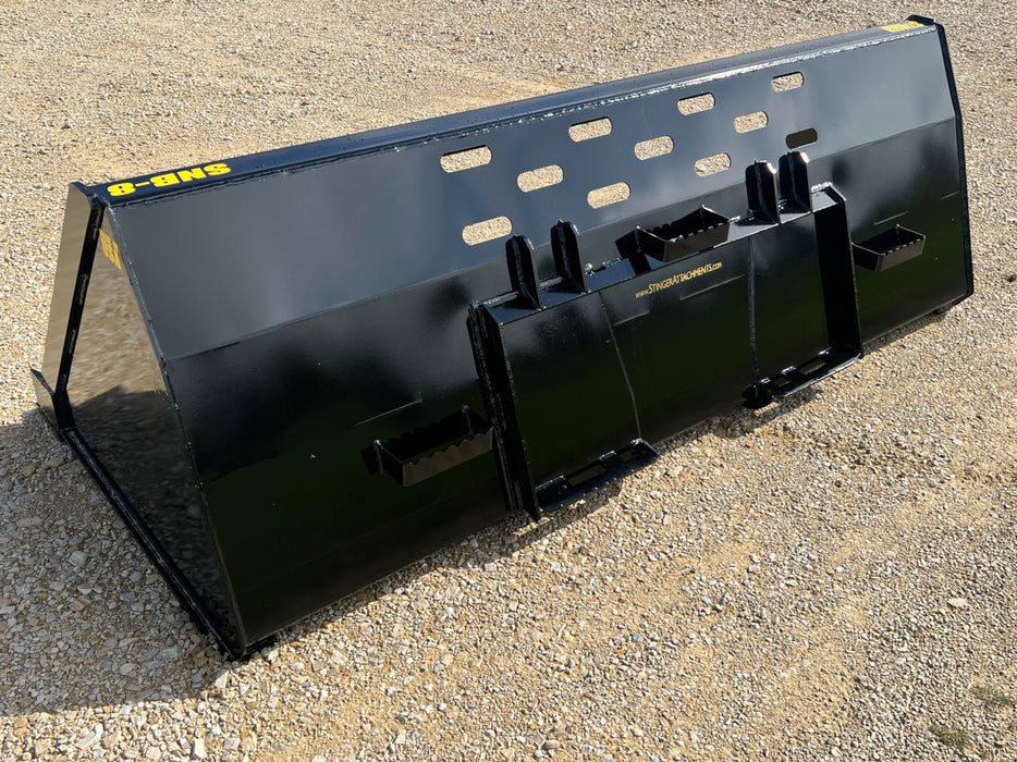 Wheel Loader Snow Pusher Bucket – Stinger Attachments (SNB)