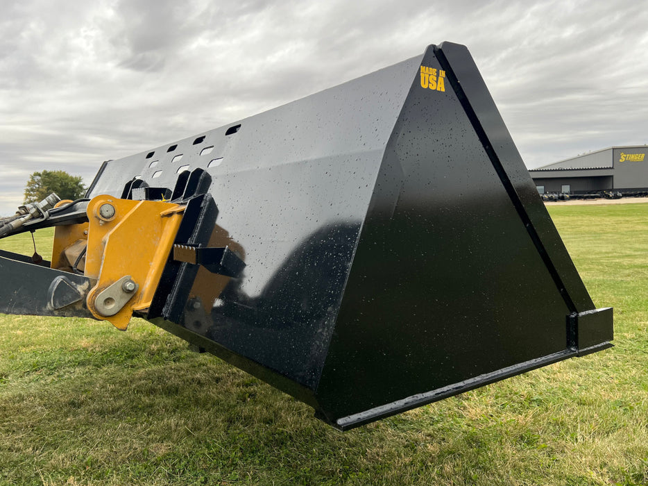 Wheel Loader Snow Pusher Bucket – Stinger Attachments (SNB)