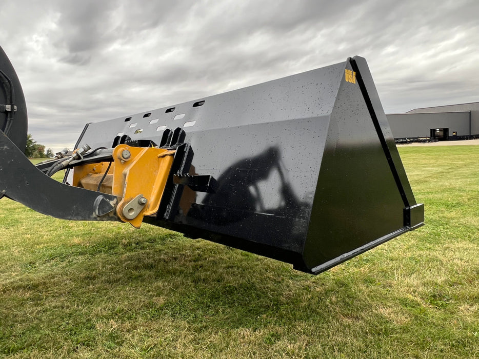 Wheel Loader Snow Pusher Bucket – Stinger Attachments (SNB)