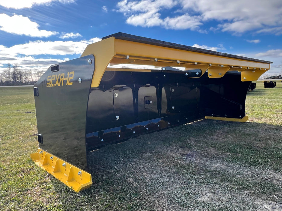 Wheel Loader Snow Pusher (42″ Rotating) - Stinger Attachments (SPXR-42)