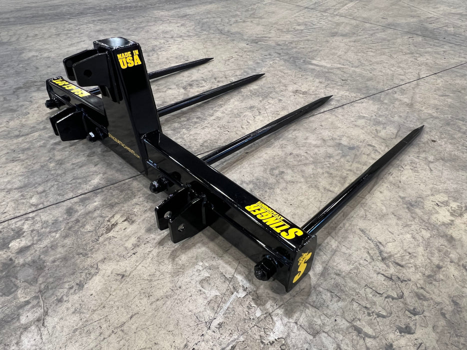 Stinger Attachments Tractor 3 Point Bale Spear – Series 4 (BS4-3PT)