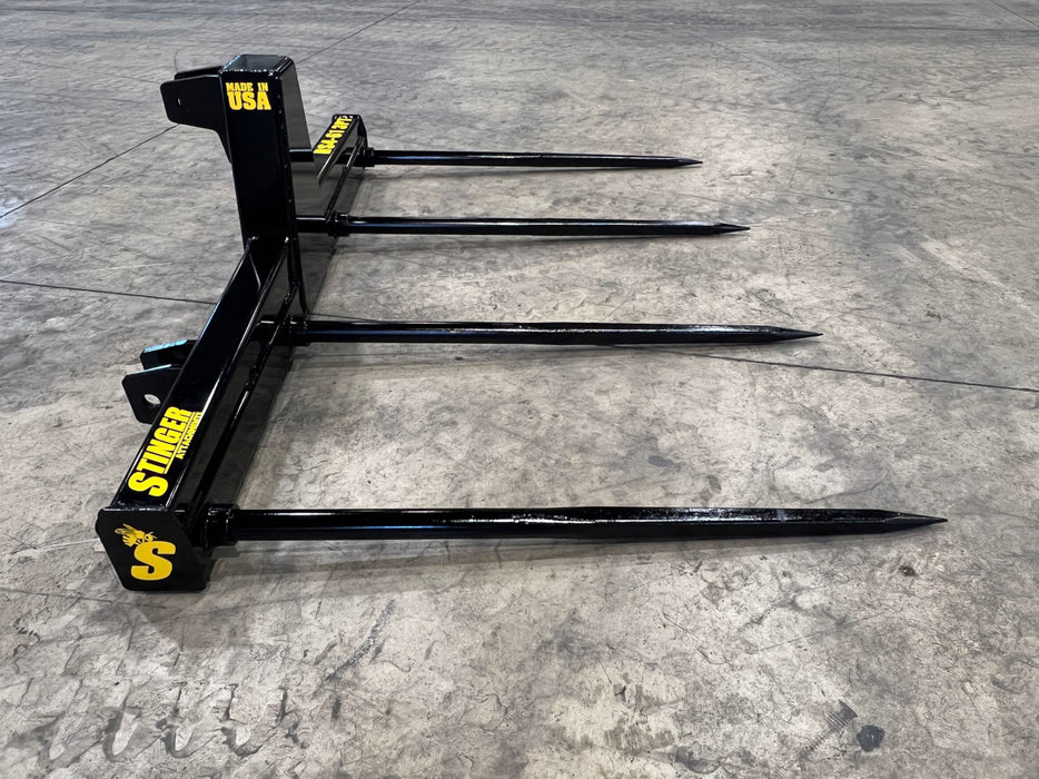Stinger Attachments Tractor 3 Point Bale Spear – Series 4 (BS4-3PT)