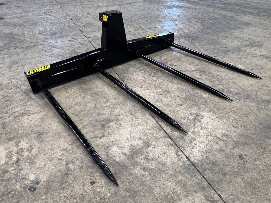 Stinger Attachments Tractor 3 Point Bale Spear – Series 4 (BS4-3PT)