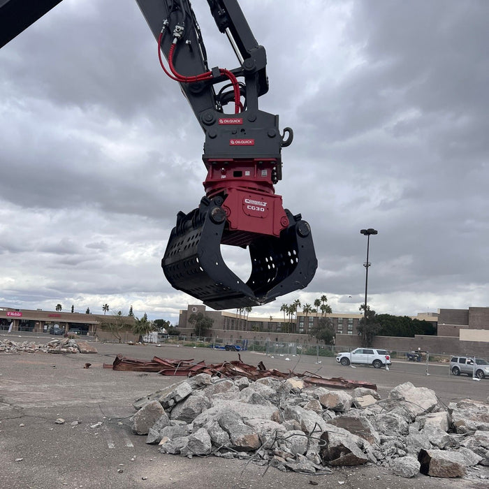 Connect Work Tools Rotating Excavator Grapple Attachment