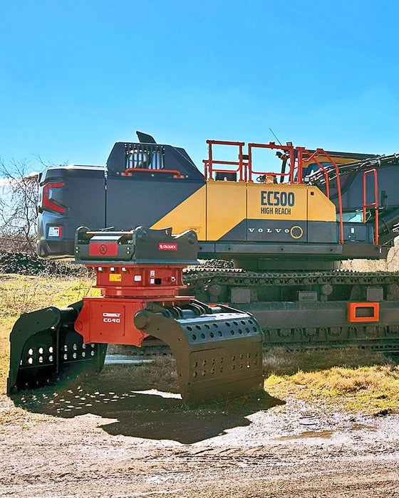 Connect Work Tools Rotating Excavator Grapple Attachment