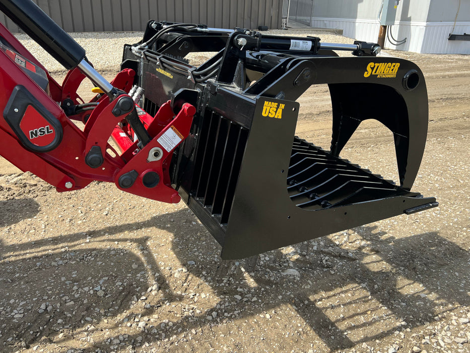 Stinger Attachments Open Sides Rock Grapple Bucket (ROG)