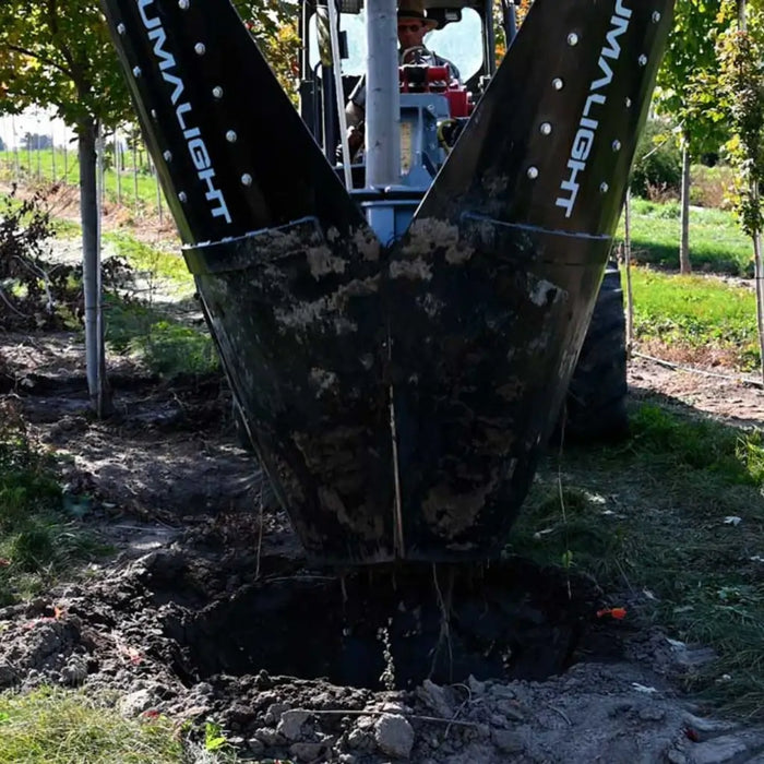 Tree Spade Attachment for Skid Steers - Baumalight DR444 Tree Transplanter Scoop