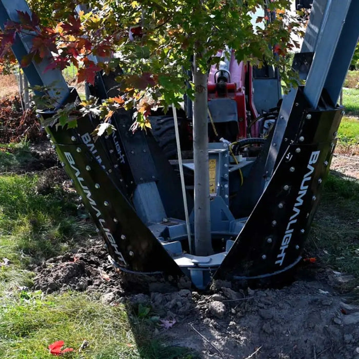 Tree Spade Attachment for Skid Steers - Baumalight DR444 Tree Transplanter Scoop