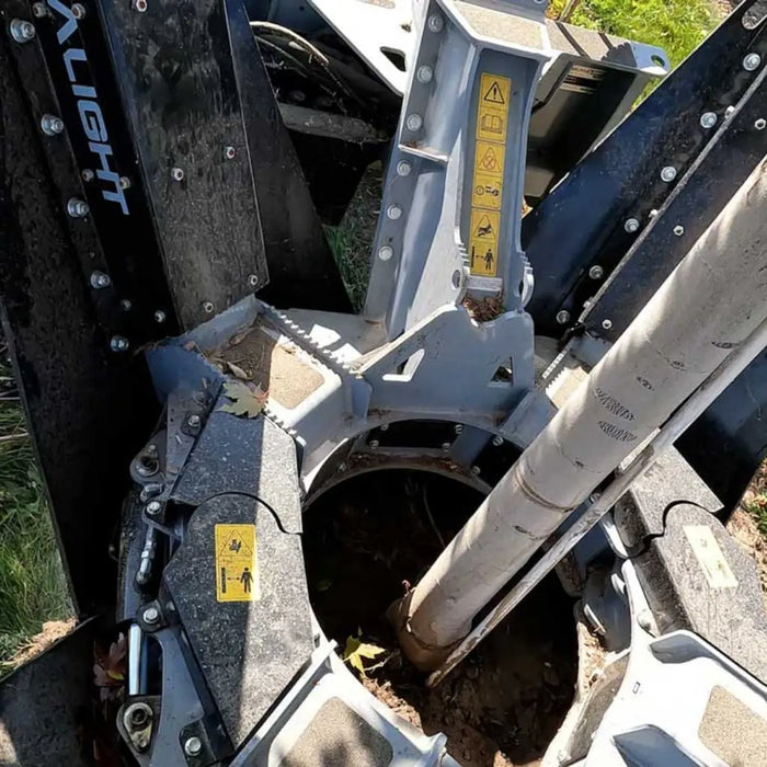 Tree Spade Attachment for Skid Steers - Baumalight DR444 Tree Transplanter Scoop