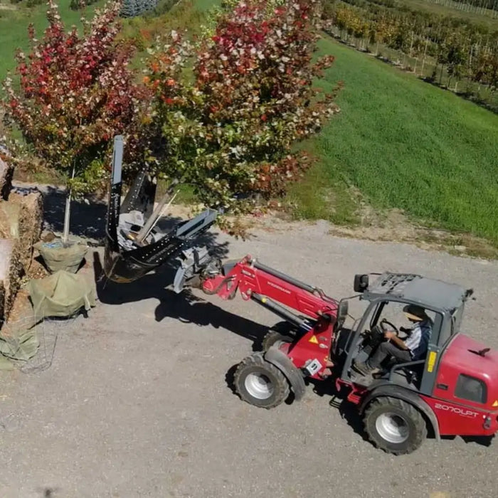 Tree Spade Attachment for Skid Steers - Baumalight DR444 Tree Transplanter Scoop