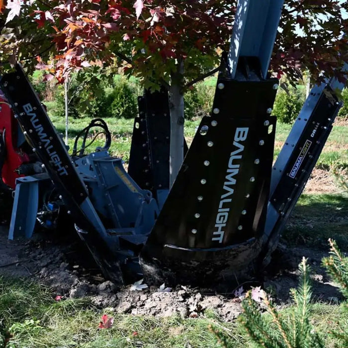 Tree Spade Attachment for Skid Steers - Baumalight DR444 Tree Transplanter Scoop