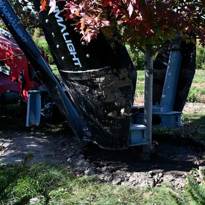 Tree Spade Attachment for Skid Steers - Baumalight DR444 Tree Transplanter Scoop