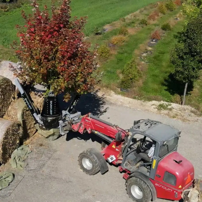 Tree Spade Attachment for Skid Steers - Baumalight DR444 Tree Transplanter Scoop
