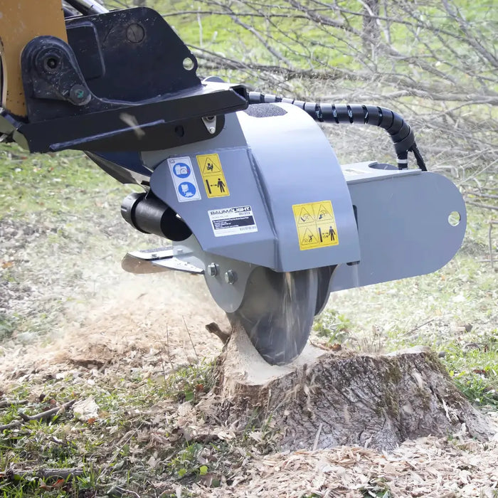 Skid Steer Stump Grinder (12V Swing Actuator) - Baumalight S22