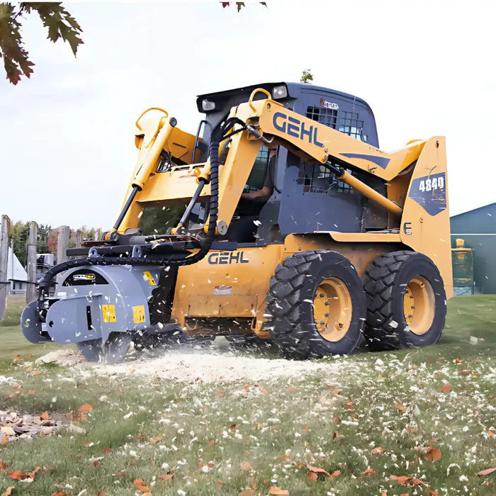 Skid Steer Stump Grinder (12V Swing Actuator) - Baumalight S22