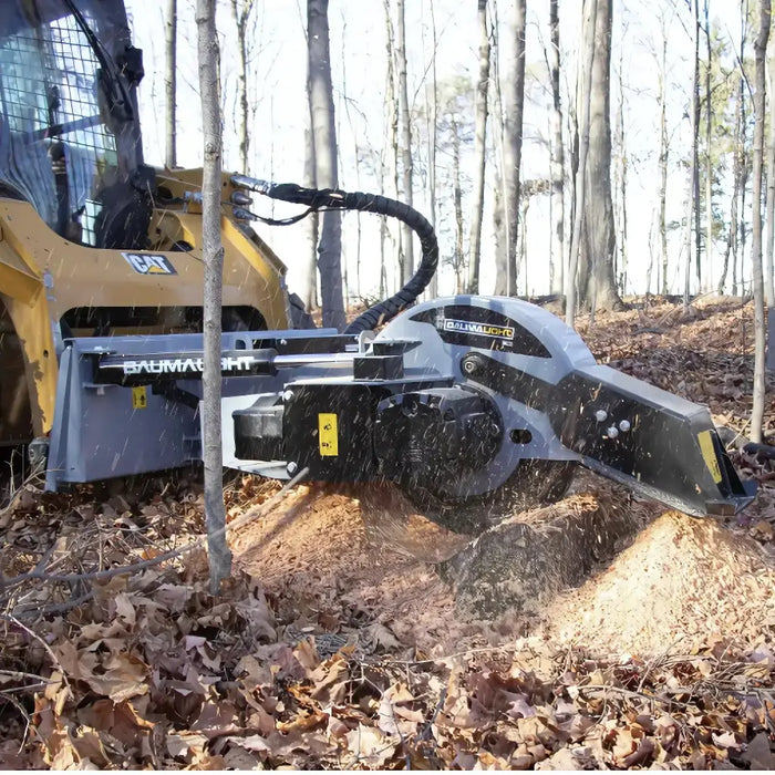 Skid Steer Stump Grinder (12V Swing Actuator) - Baumalight S22