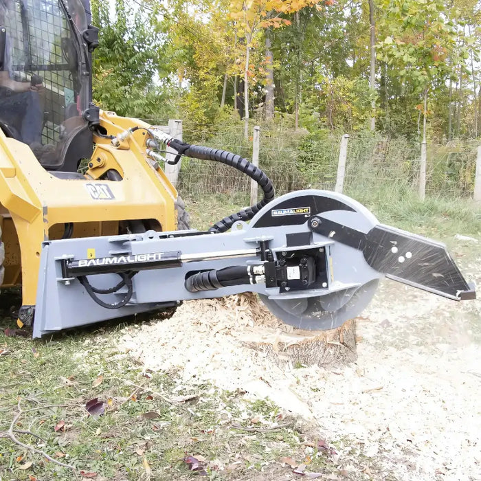 Skid Steer Stump Grinder (12V Swing Actuator) - Baumalight S22