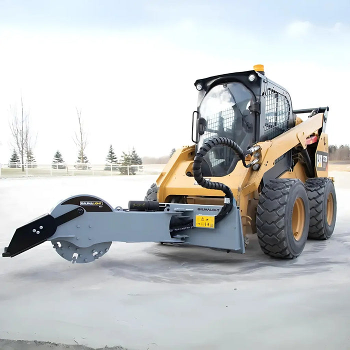 Skid Steer Stump Grinder (12V Swing Actuator) - Baumalight S22