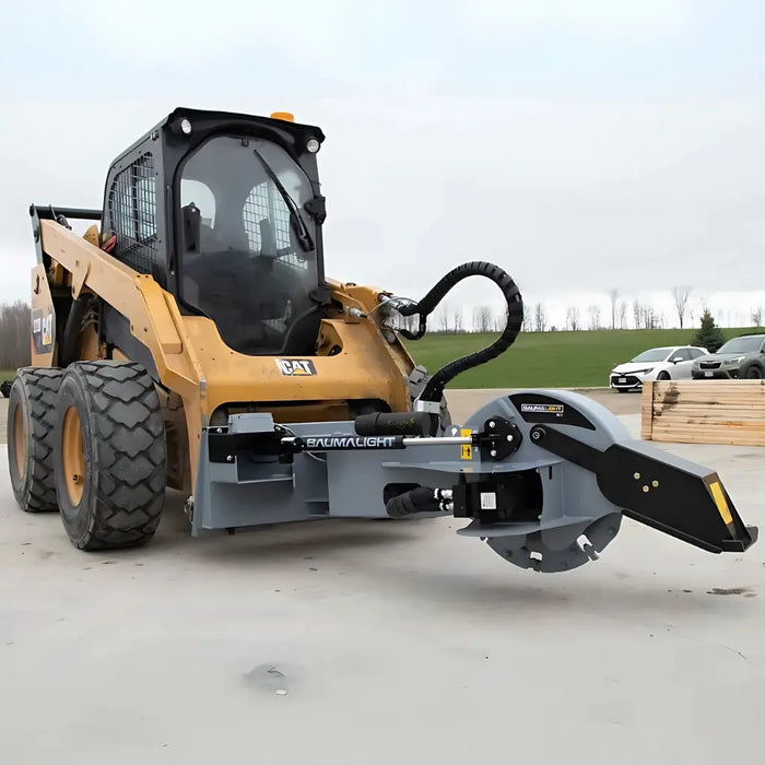 Skid Steer Stump Grinder (12V Swing Actuator) - Baumalight S22