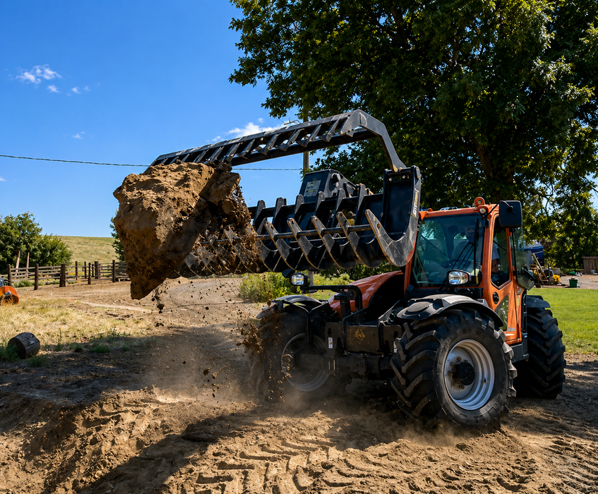 Wide-Tine High Capacity Grapple Attachment (GR200HC-12) - ANBO