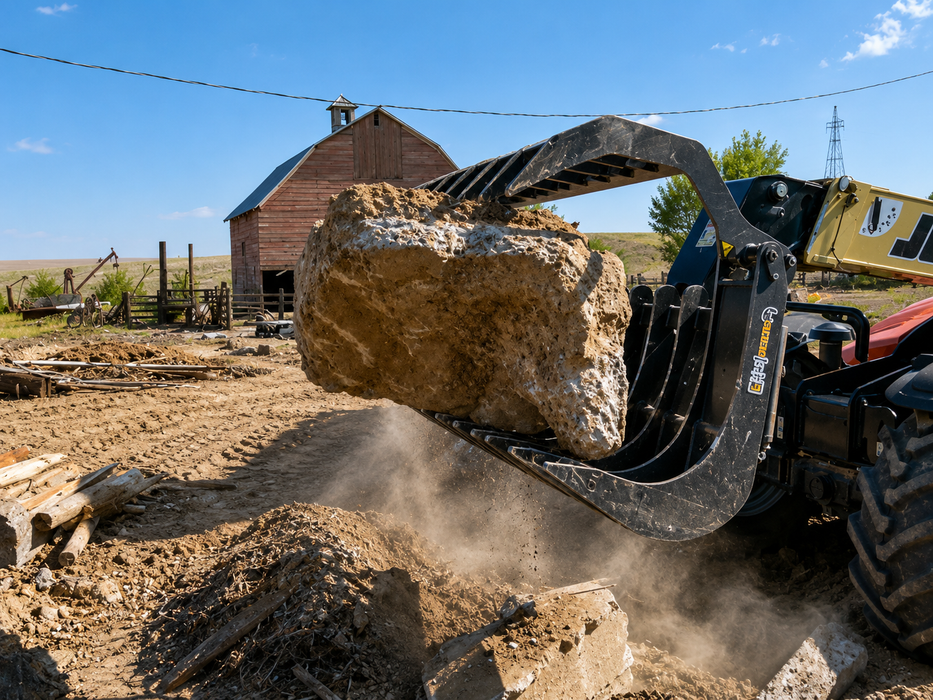 Wide-Tine High Capacity Grapple Attachment (GR200HC-12) - ANBO
