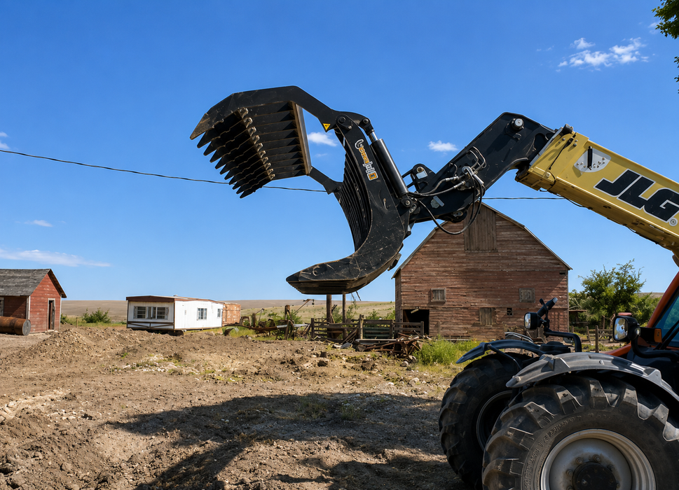 Wide-Tine High Capacity Grapple Attachment (GR200HC-12) - ANBO