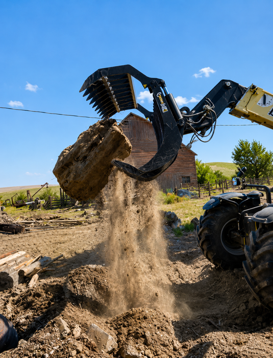 Wide-Tine High Capacity Grapple Attachment (GR200HC-12) - ANBO