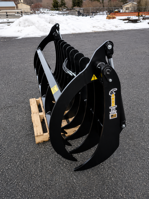 Wide-Tine Root Grapple Attachment for Tractors (GR160-8) - ANBO