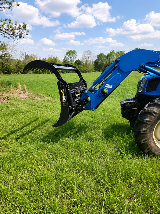 Wide-Tine Root Grapple Attachment for Tractors (GR160-8) - ANBO